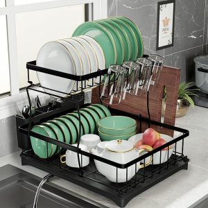 PRIME FEEL  2 Tier Dish Drainer Rack